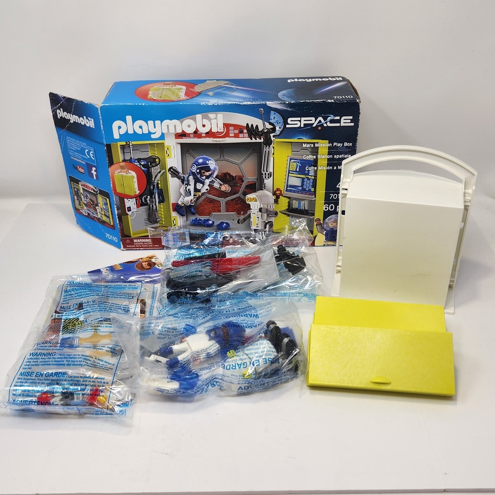 Playmobil Space Mars Mission 70110 Playset 60 Pieces 100% Complete Open Box